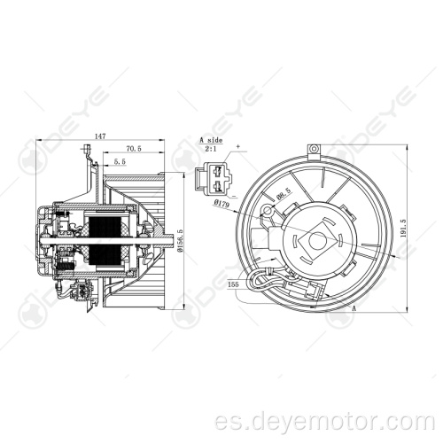 Motor de ventilador de automoción para RENAULT LAGUNA II RENAULT